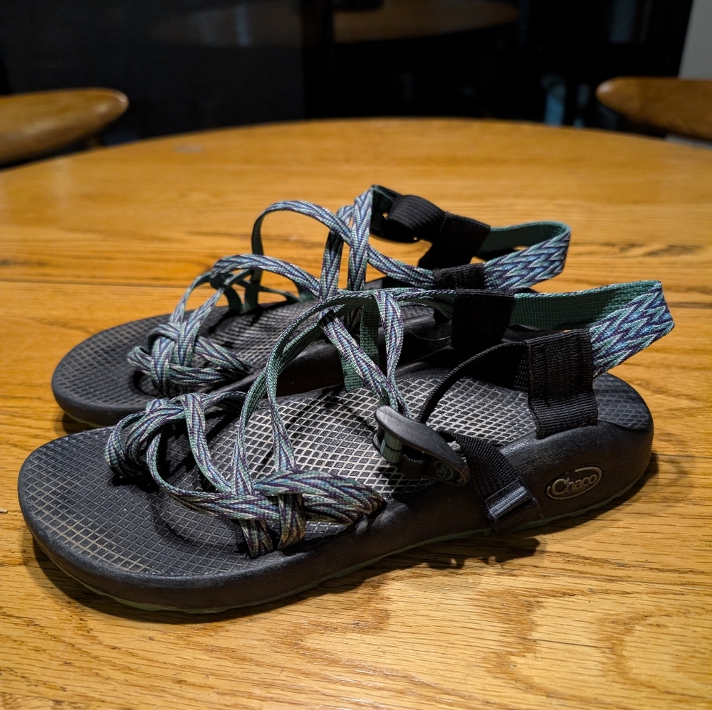 Chaco Black Strappy Sandals